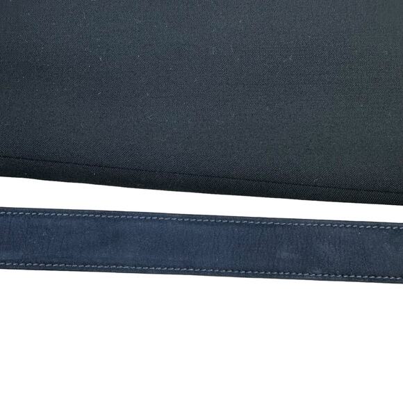 Vintage ESCADA Blue Suede Leather Belt Gold Tone Buckle German 40 Measures 36.5" - Picture 10 of 13